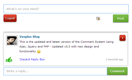 Comment System Using Ajax, Jquery and PHP - Updated v5.0