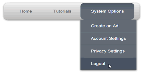 Pure CSS Drop-Down Menu