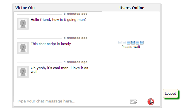 Php online chat 