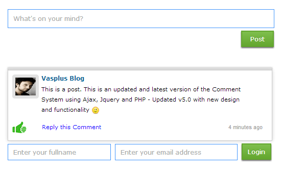 Comment System Using Ajax, Jquery and PHP - Updated v5.0
