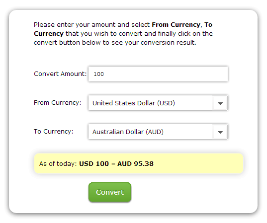 Currency Converter using Ajax, Jquery and PHP CURL