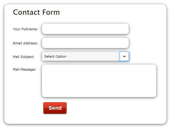 Fancy Contact Form using Ajax, Jquery and PHP