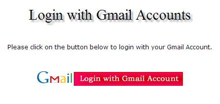 Login with Gmail Accounts