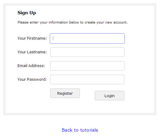 Secure Sign-up and Login via Jquery, Ajax, and PHP